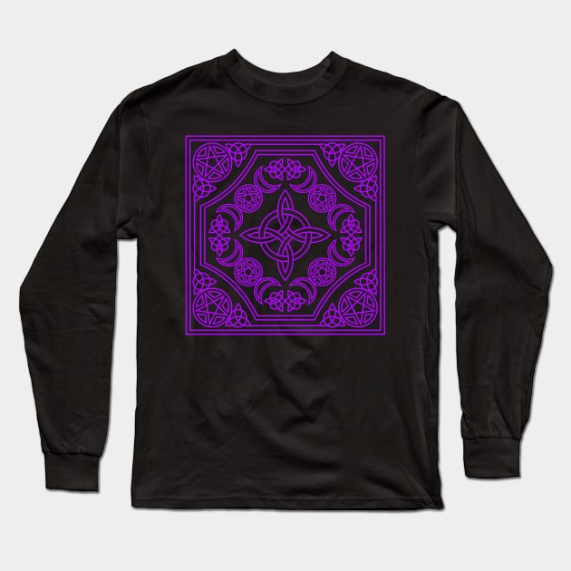 Witch Knot in purple Long Sleeve T-Shirt by RavenWake